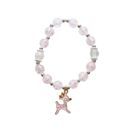 Pulsera de cuentas rosa para niño - Doe