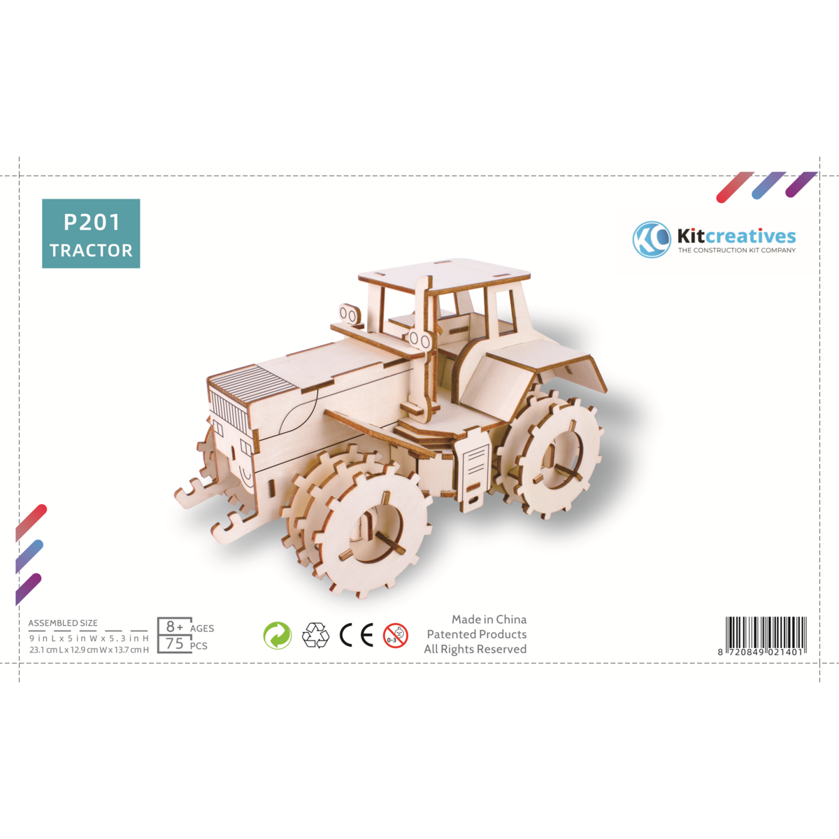 Bausatz Traktor Traktor aus Holz