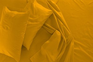 Yellow Aurora Cotton Percale Sheet Set