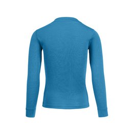Bluza dziecięca Merino 160 z długim rękawem jasnoniebieska