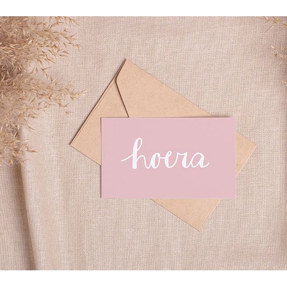 Mini card | Hooray pink