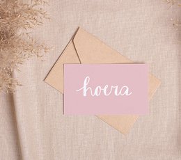 Mini-kaart | Hoera roze