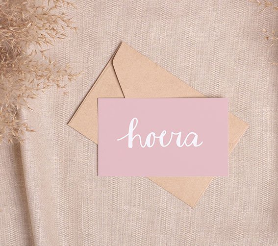 Mini card | Hooray pink