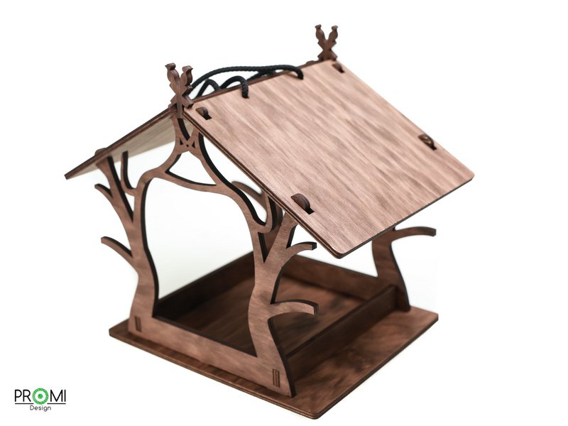 Vogelhäuschen, hängendes Vogelhäuschen aus Holz