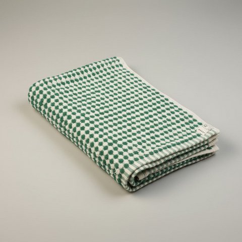 Bath towel | France | Green dots | 170x85cm