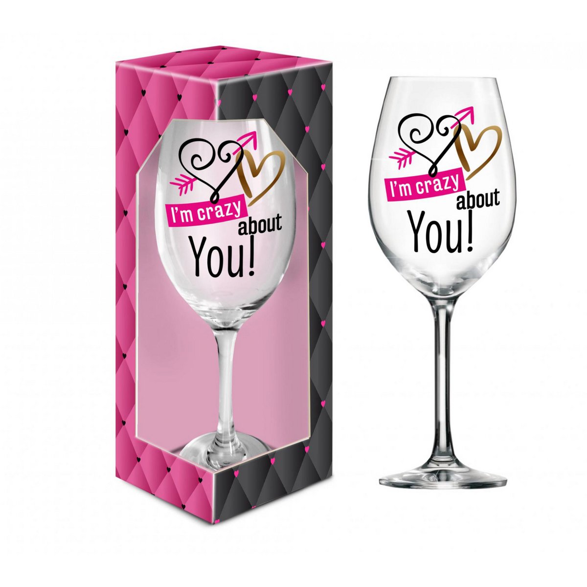 COPA DE VINO XXL ESTOY LOCO POR TI