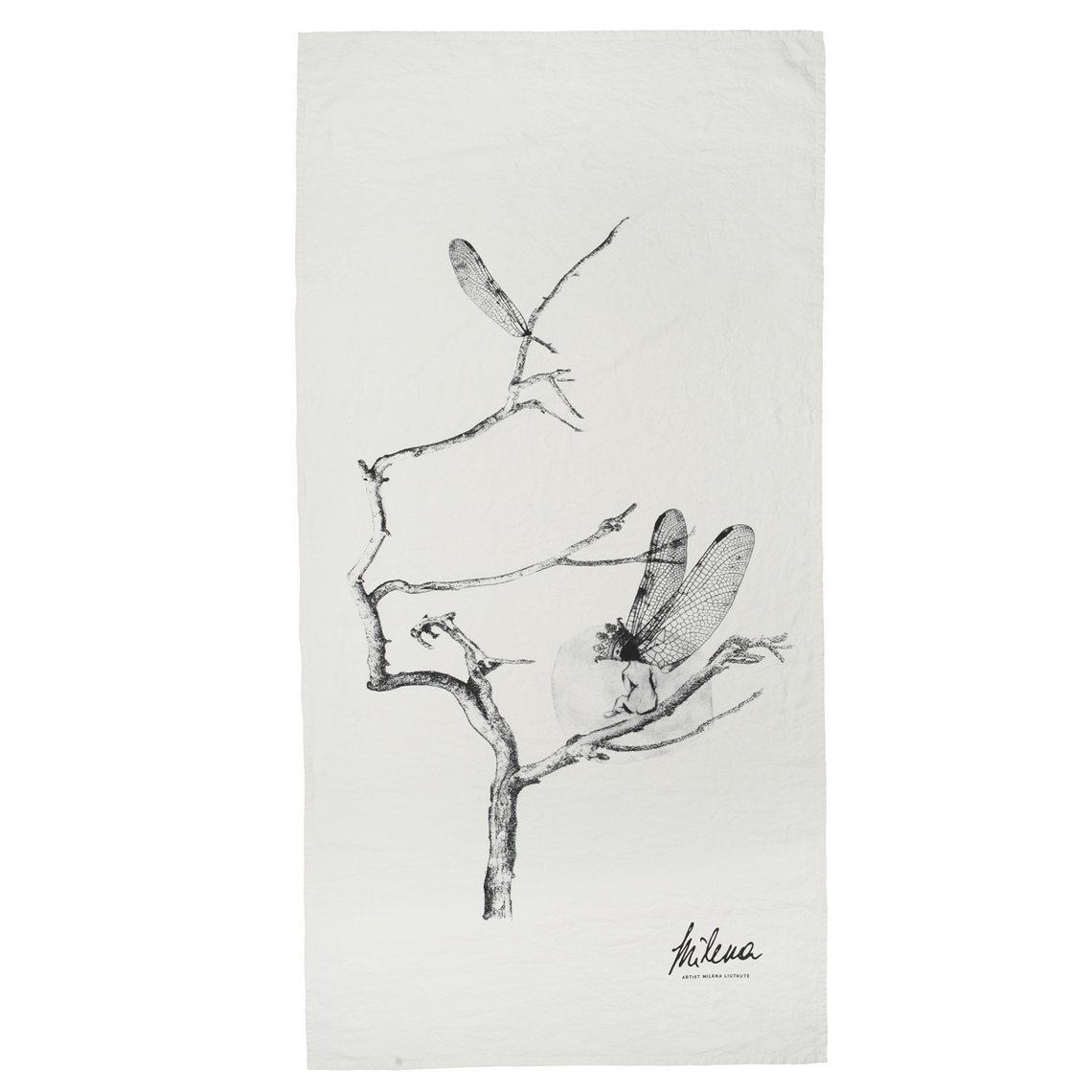 Linen beach towel Muse - Milena Liutkutė-Grigaitienė