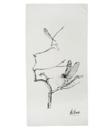 Linen beach towel Muse - Milena Liutkutė-Grigaitienė