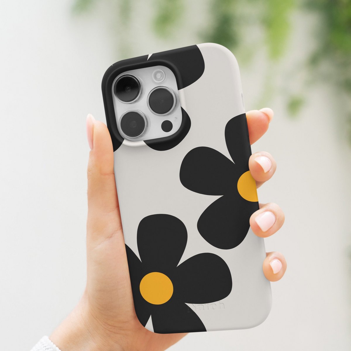 Funda ecológica para iPhone - Margarita blanca
