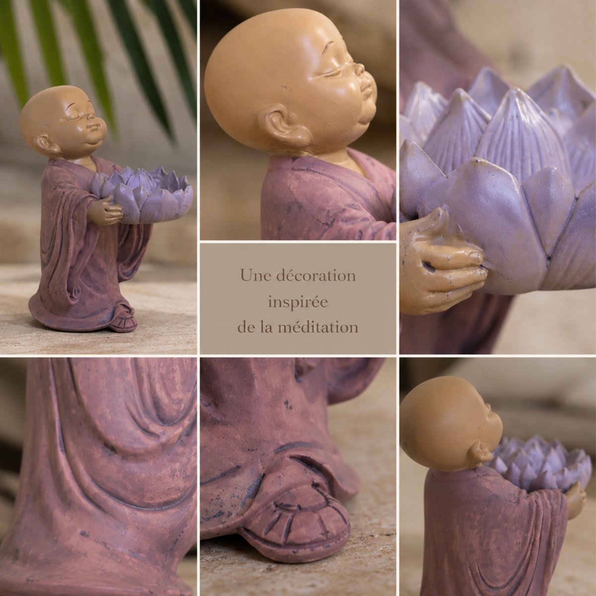 Statuetka Buddy Świecznik CH01 - Świecznik Tealight - Dekoracja Zen i Feng Shui - Szczęśliwy przedmiot - Pomysł na prezent Zen