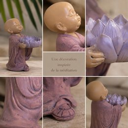 Statuetka Buddy Świecznik CH01 - Świecznik Tealight - Dekoracja Zen i Feng Shui - Szczęśliwy przedmiot - Pomysł na prezent Zen