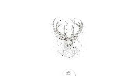 Temporary tattoo: Deer