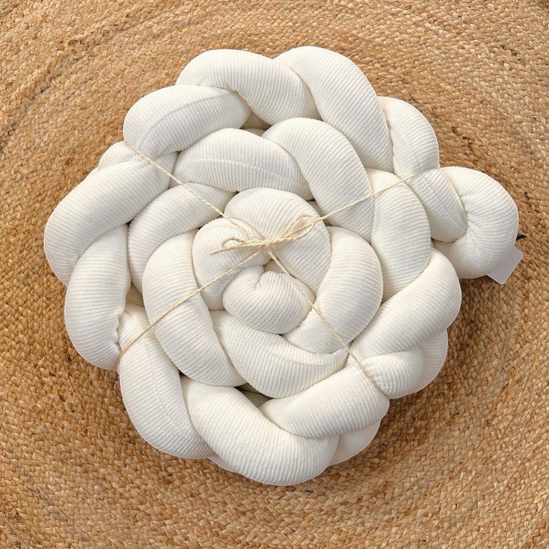 Treccia a coste ecrù