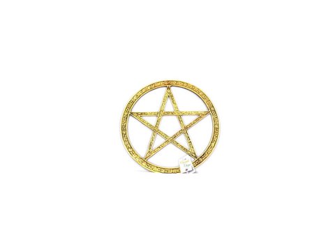 Brass Pentagram 20 cm