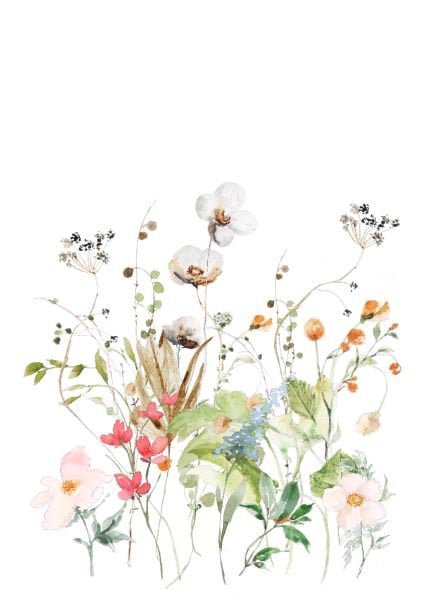 Nachhaltige Karte - Wiesenblumen