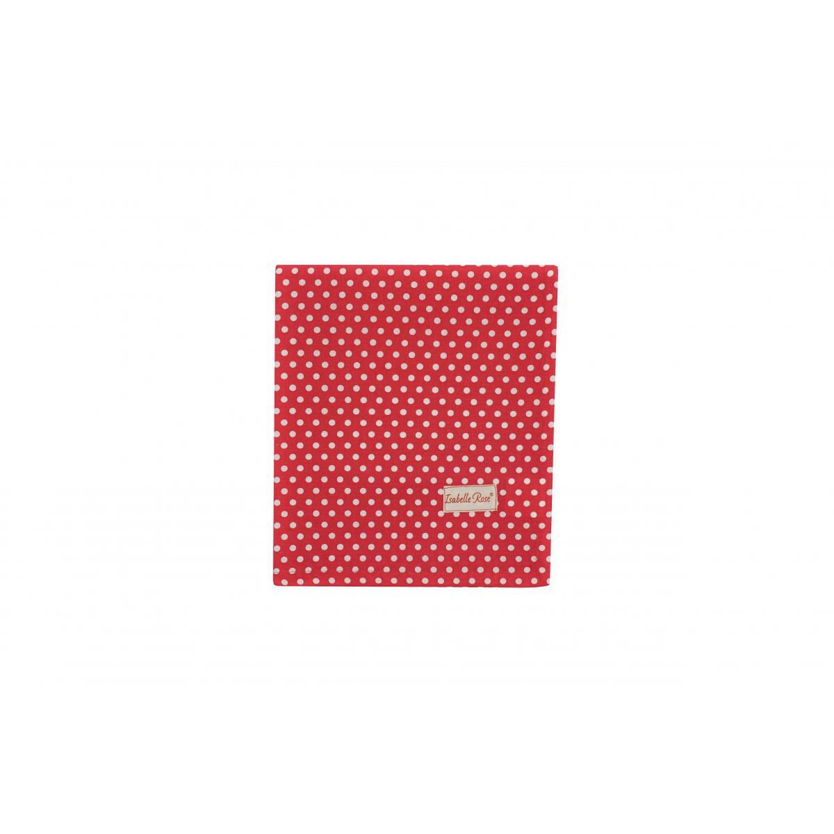 Tovaglia a pois rosso 100x100 cm Isabelle Rose