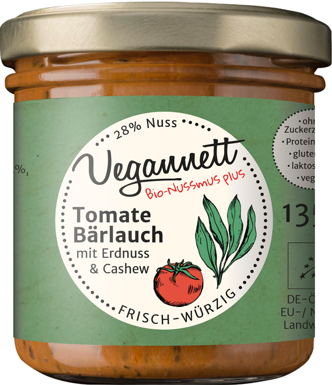 Tomate-Bärlauch Bioaufstrich