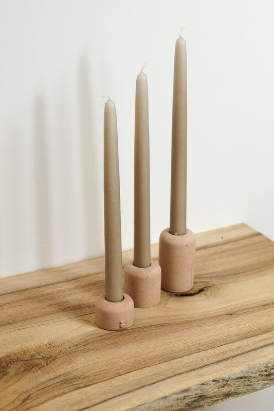 Sandstone candlesticks