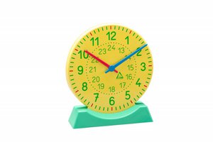 Learning clock with stand | synchronous clockwork math elementary school