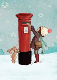 Posting card posting letters