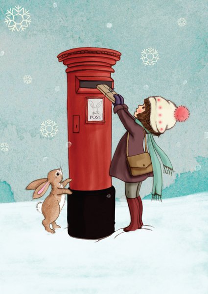 Posting card posting letters