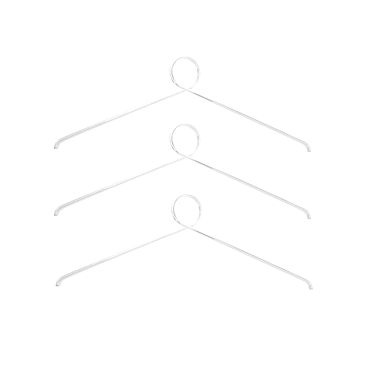 Loop It hangers (3 pcs) - Chrome