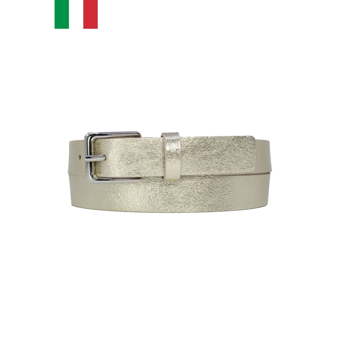 Damesriem van rundleer, breedte 25 mm, gemaakt in Italië IT25