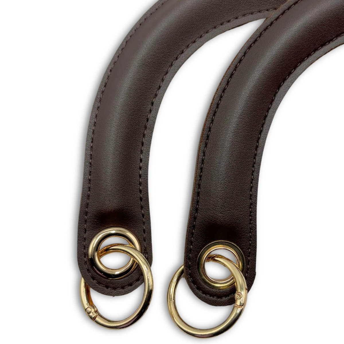 C-Modell-Taschengriff aus PU-Leder mit Feder-O-Ring-Clip