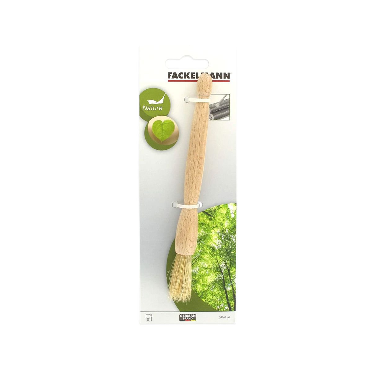 Küchen- und Backpinsel 18 cm aus Schweinshaar Fackelmann Wood Edition