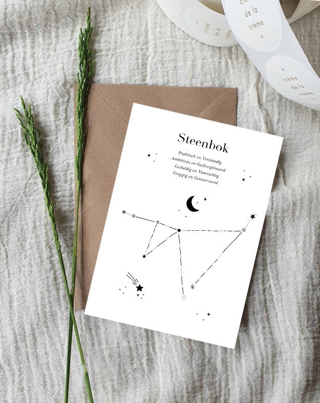 Postkarte | Sternzeichen | STEINBOCK