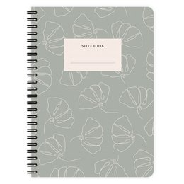 Notizblock Line Flowers A5