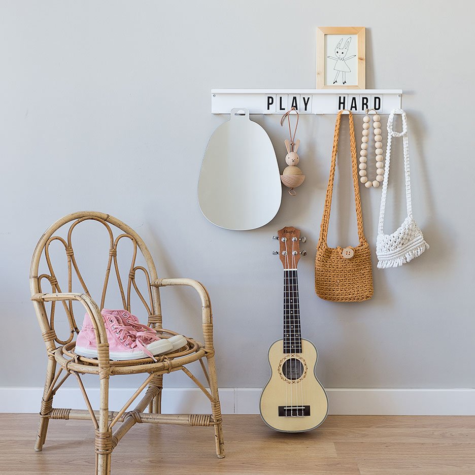 Plain coat rack magnet