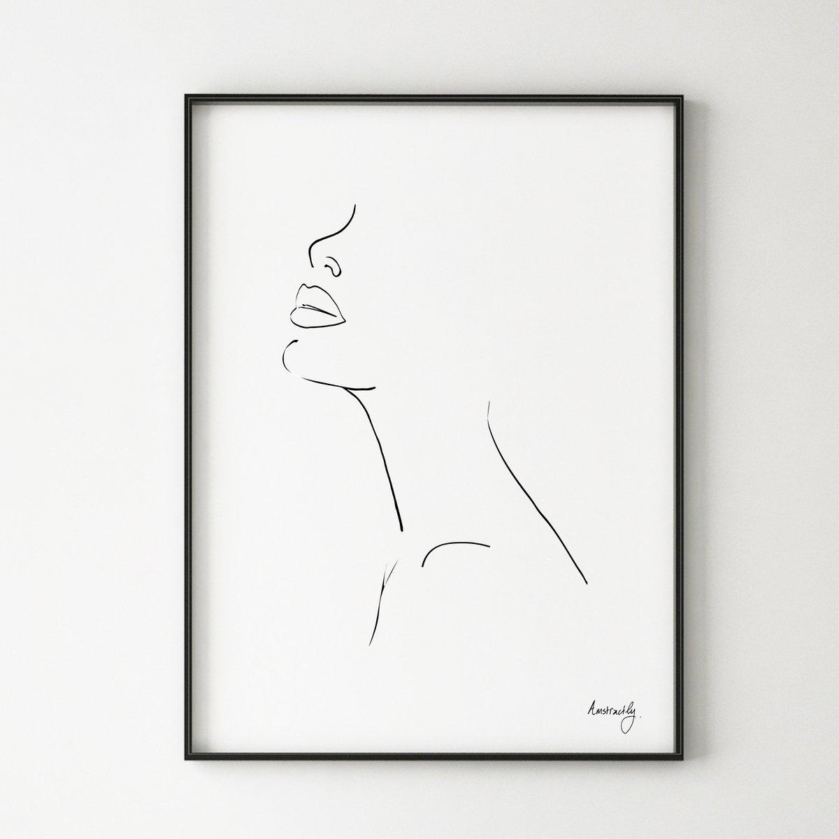 Cherish Me Now - Femme Sculpture Line Art Print
