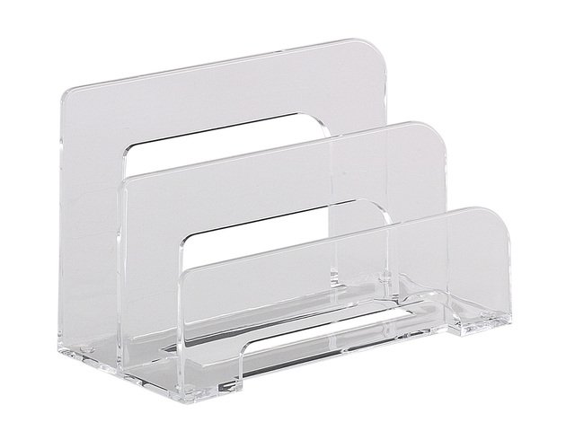 Letter standard Alco acrylic 2-compartments transparent 75x150x95mm