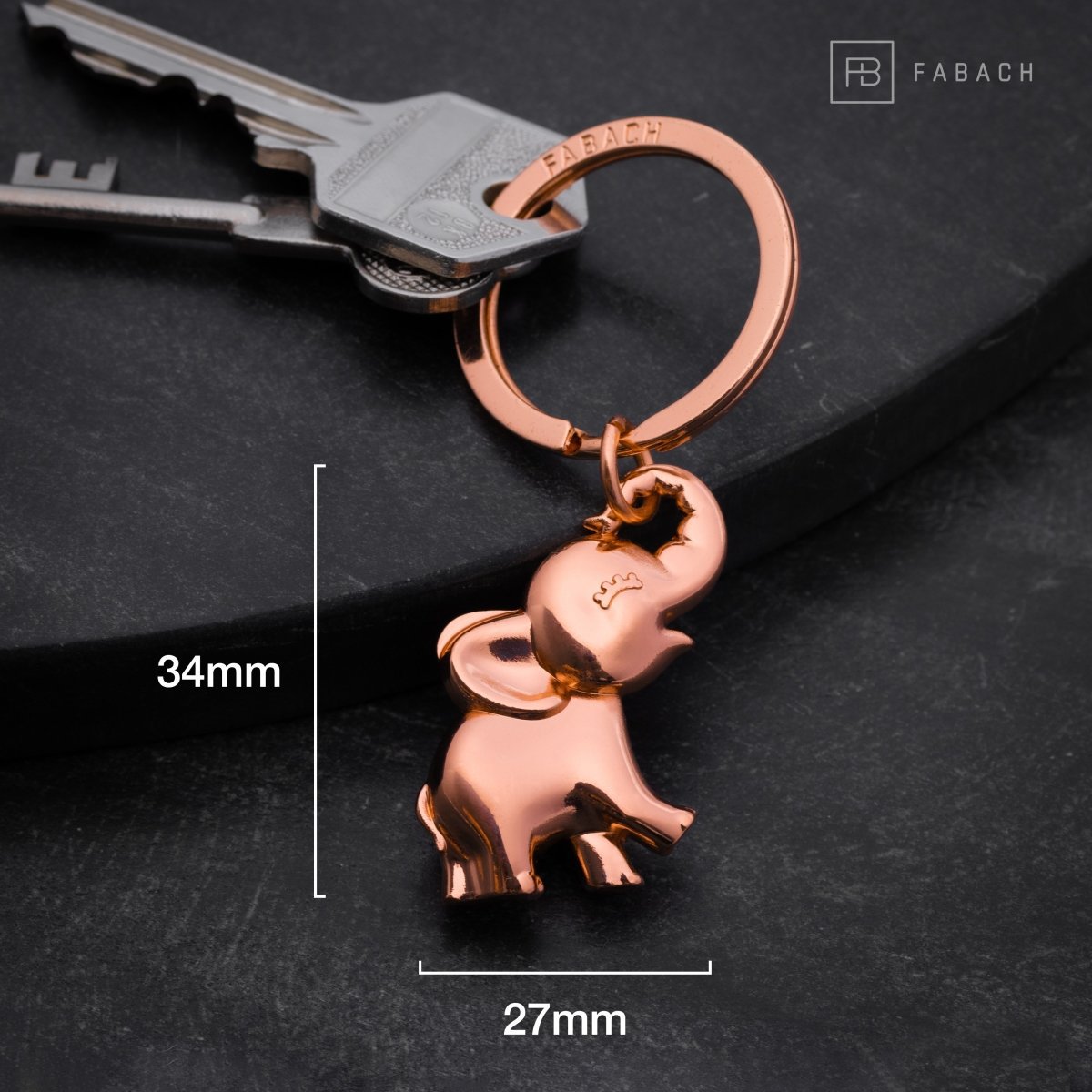 "Jumbo" Olifant Sleutelhanger - Schattige Baby Olifant Hanger - Veel Geluk Charme en Cadeau voor Olifantenliefhebbers