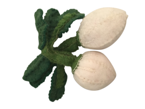 Felt Food Turnip Veggies