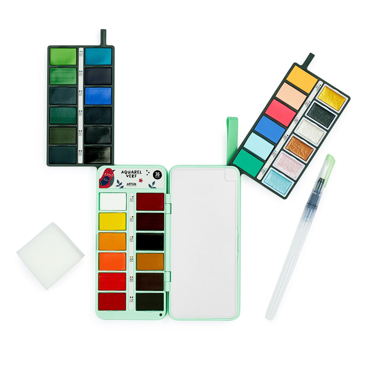 Watercolor Paint Set with 36 Colors