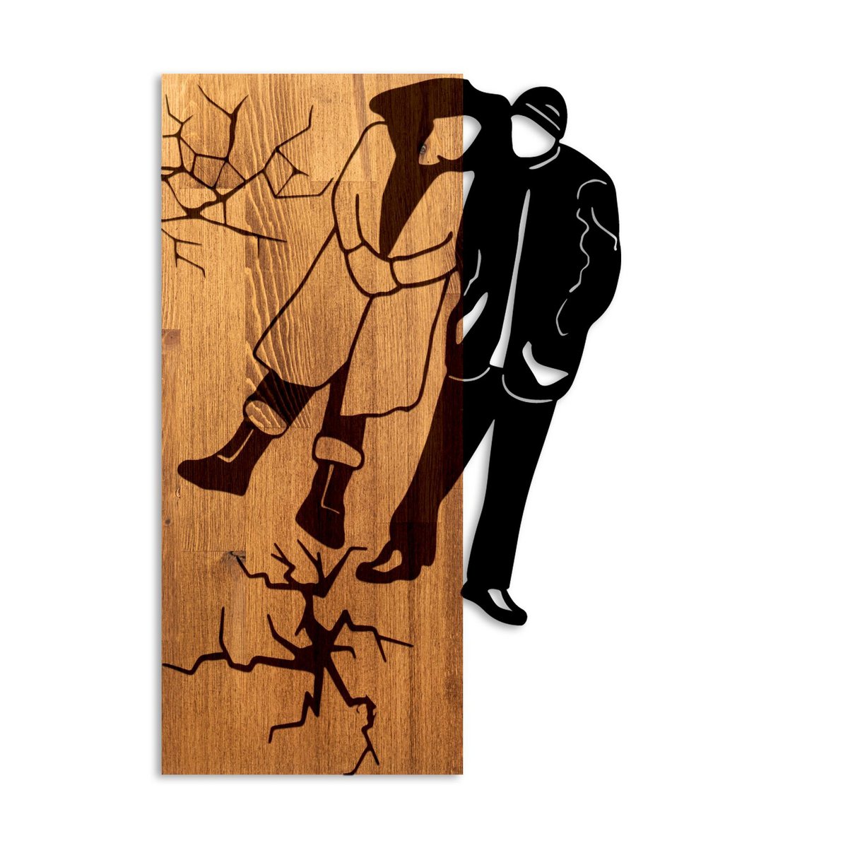 MA-465 Painting da parete in metallo in legno