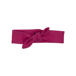 Bright pink headband with bow for kids. Suitable for ages 0-10 years.