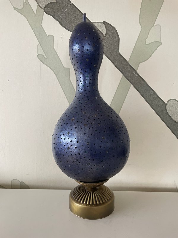 Lampa z tykwy - Kot i księżyc 2