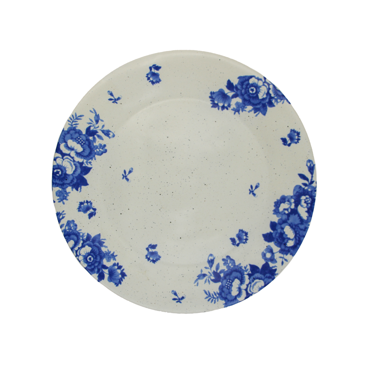Dinerbord Vintage bloemen blauw
