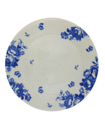 Teller Vintage Blumen blau