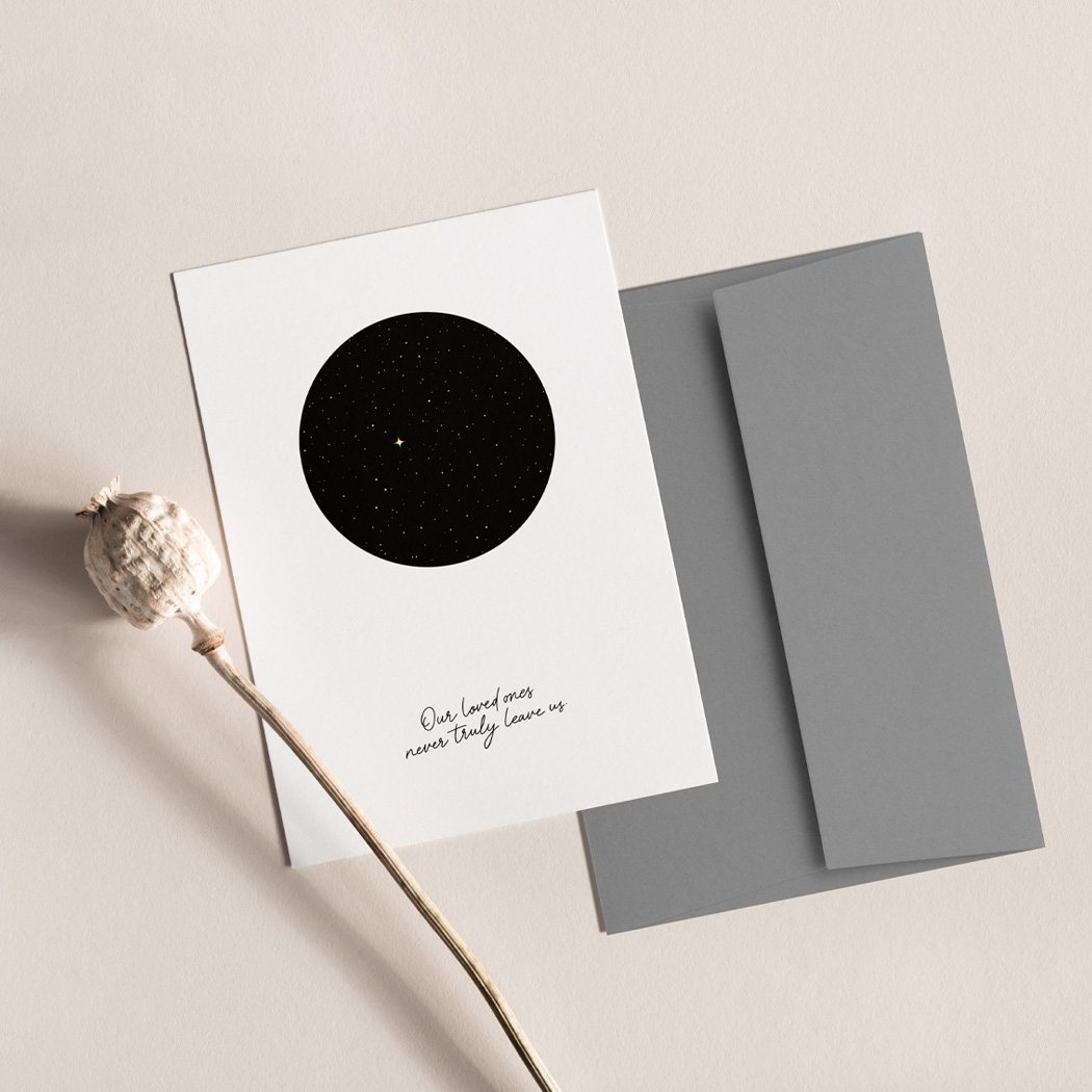 Card "starry sky"