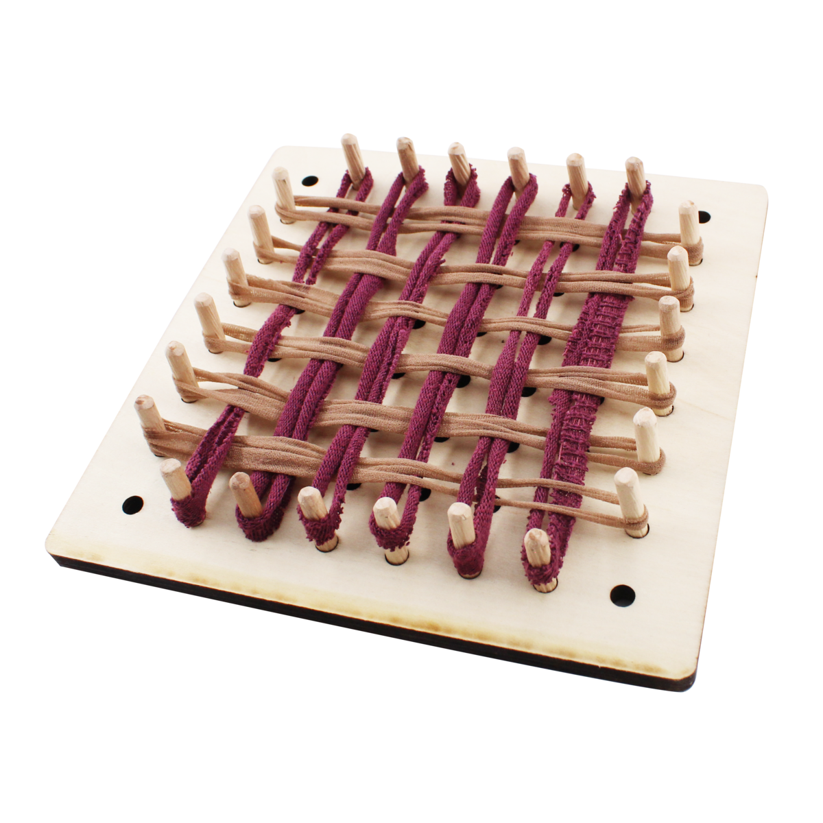 GEOPLAN & WEBWEBSTUHL - 2 IN 1 -
18 x 18 cm – 1 Stück – 1 Farbe