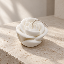 Bougie rose unique | cire de colza