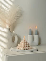 Pyramid Bubble Candle | Handmade | Soy wax | Home decoration | Aesthetic | Trendy