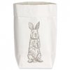 Paperbags Klein wit, STAAND HAZEN, taupe