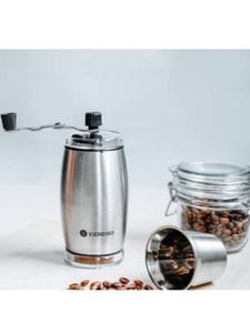 Manual hand coffee grinder with ceramic grinder and stepless grinding degree setting