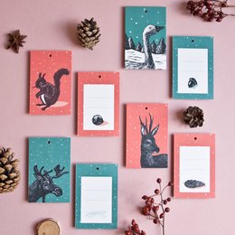 Gift tag set Christmas (8 pcs.)