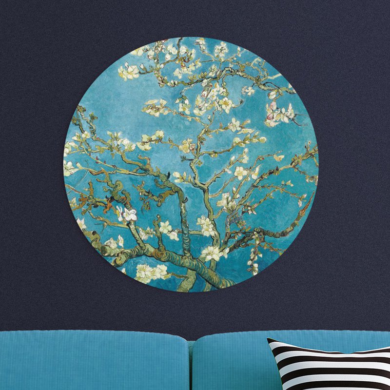 Círculo de pared Almendro en flor - Vincent van Gogh - cuadro redondo - círculo de pared